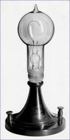 The first light bulb