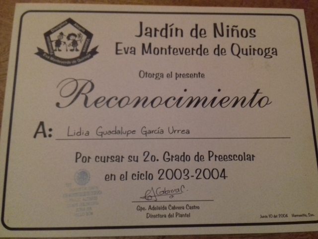 Primer roconocimiento de preescolar