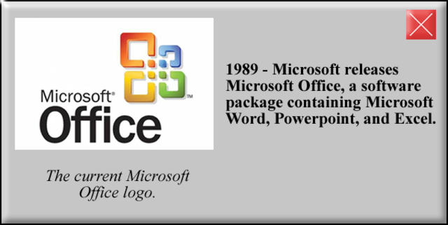 Nacimiento Microsoft Office 1989