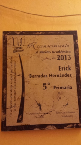 Reconocimiento de 5° de primaria