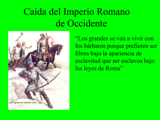 Caída del imperio romano de Occidente