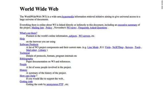 First Web Page was Created