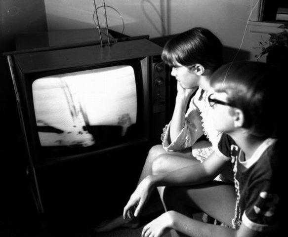 Retransmissió de l'arribada de l'home a la Lluna