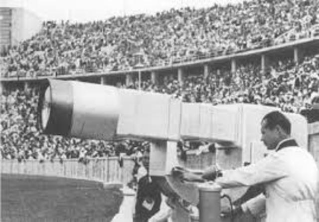 First olympic games on tv