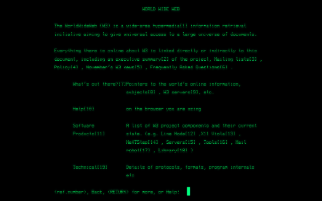 First web page was created