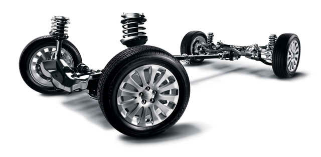 4-Wheel independent suspension allowed "Each wheel to respond individually along with a new hydraulic braking system"