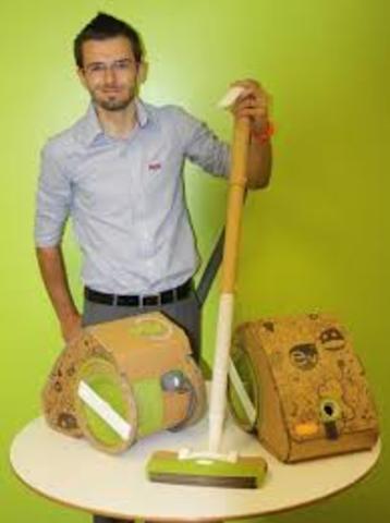 1st cardboard vacuum cleaner