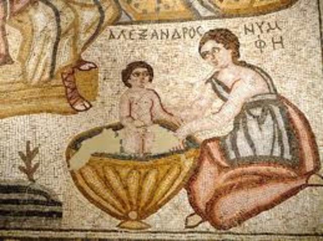 Alexander is born to Olympias and Philip II