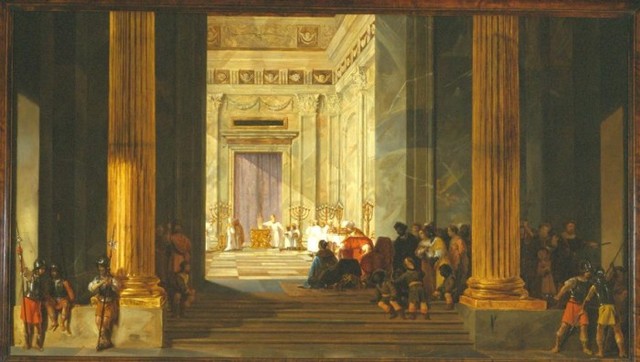 - First temple built