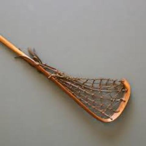 The First (Wooden) Lacrosse stick