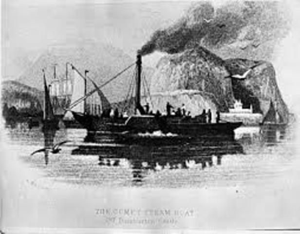 First successful steam powered boat built