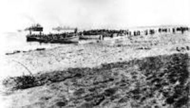 The landing of Gallipoli