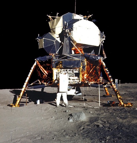 Humans land on the moon