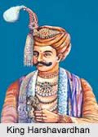 Harsha overthrows the Huns