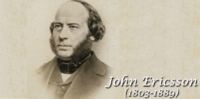 1803: John Ericsson was born in Sweden around when Dalton proposed his atomic theory. It explained that as temperature rises, gasses expand, therefore creating the aurora borealis (Northern Lights), which assisted Ericsson in his work as an engineer.