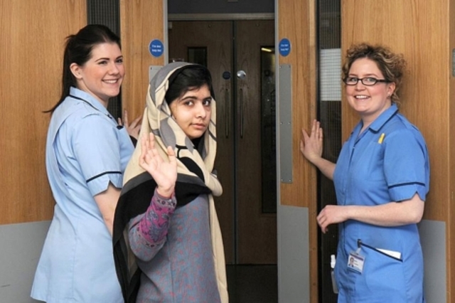 She left the hospital