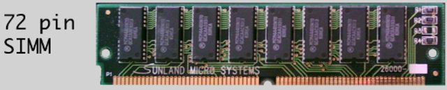 SIMMs de 72 pins