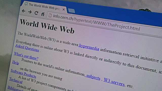 First Web Page Created in 1991