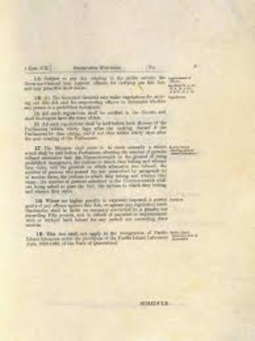 Immigration Restriction Act of 1921