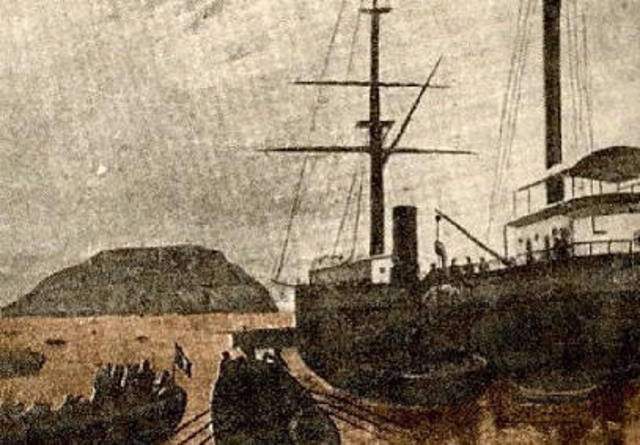 El Huascar captura del vapor Rimac