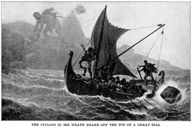 Odysseus is held captive