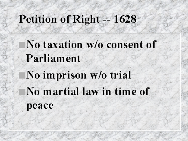 The Petition of Rights