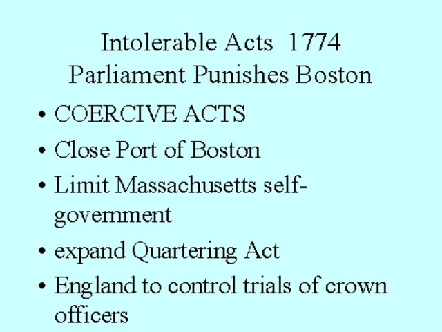 Intolerable Acts