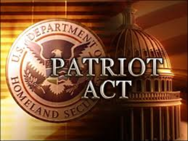 George W. Bush signs USA Patriot Act