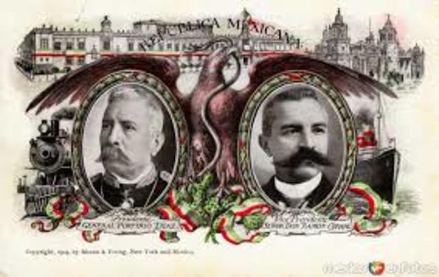 Ultimo periodo de Porfirio Diaz