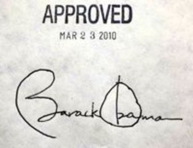 Passage of the Affordable Care Act