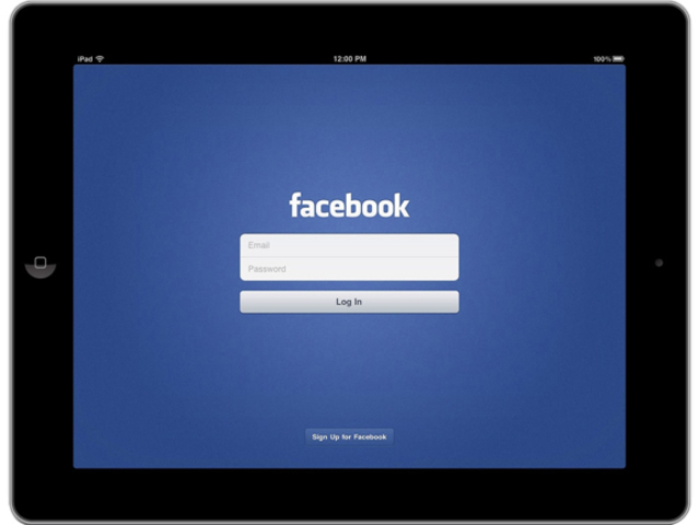 Launch of Facebook Ipad app