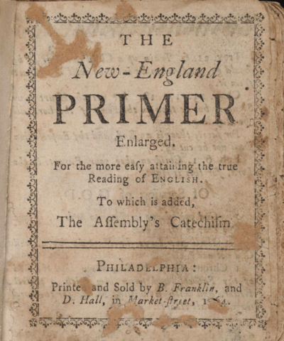 New England Primer Printed