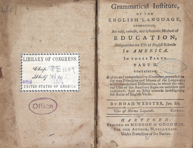 A Grammatical Institute of the English Language Published