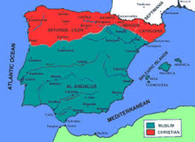 711 Muslims enter Spain