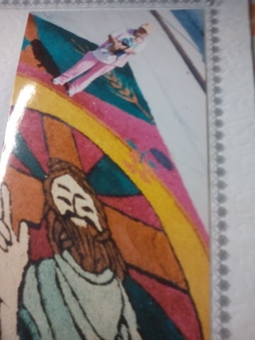 Mi primera participación en la alfombra de semana santa