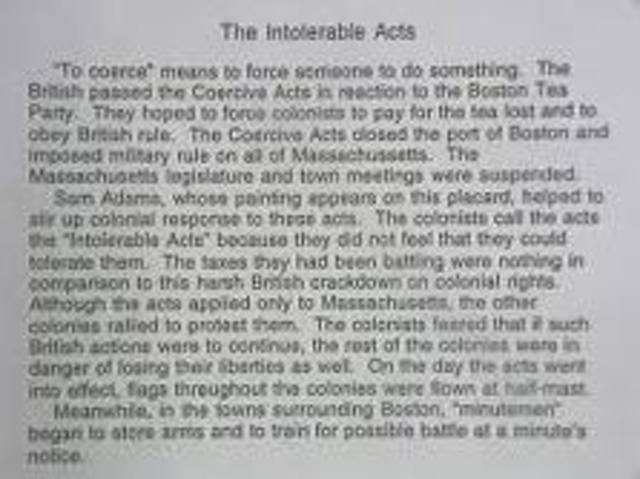 Intolerable Acts