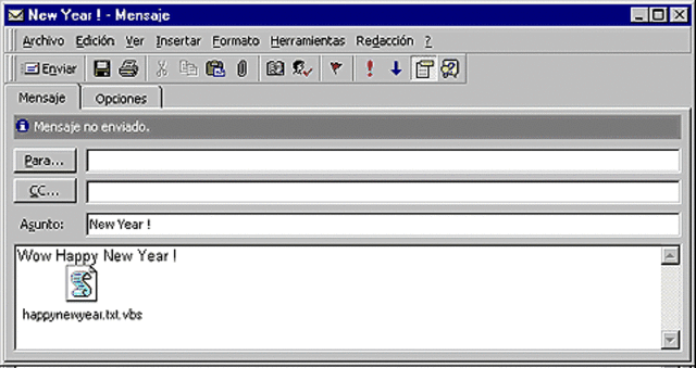 Surge el gusano "Happy"