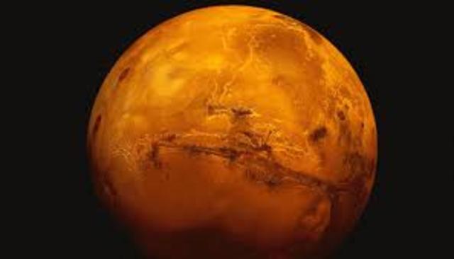 First sighting or Mars