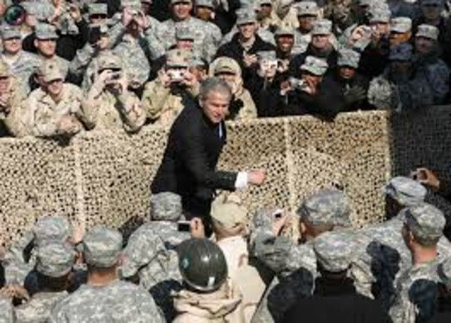 President Bush send 21,500 troops to Iraq