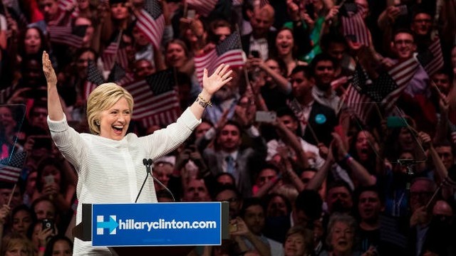 Hillary Clinton named the first woman nominee of a major party