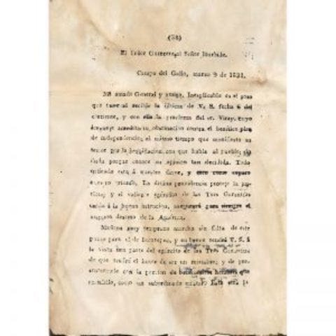 Cartas entre Iturbide y Guerrero