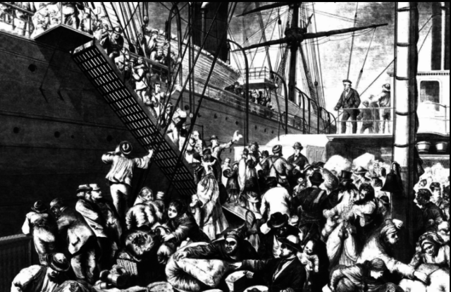 Immigration surge after 1815