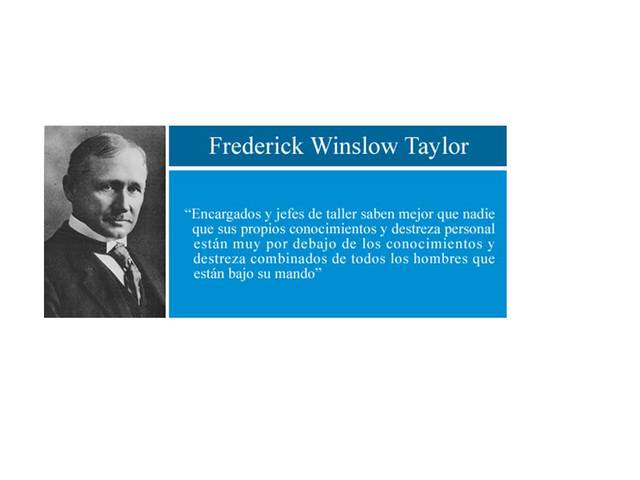 Frederic Winslow  Taylor.