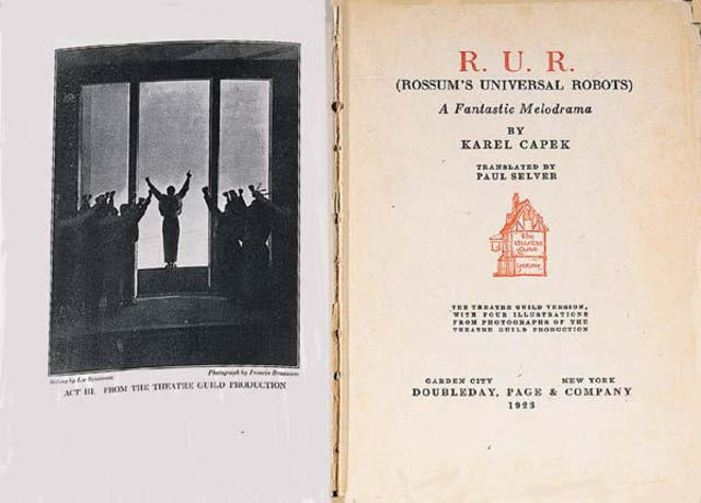 Invention du mot robot