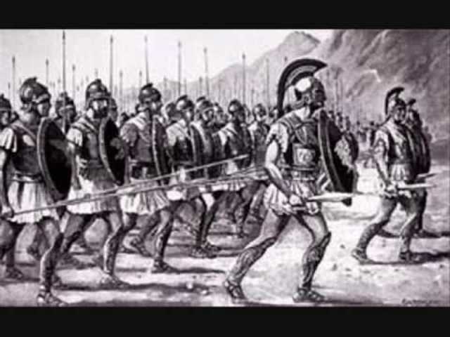 Macedonians meet the Athenians and Thebans