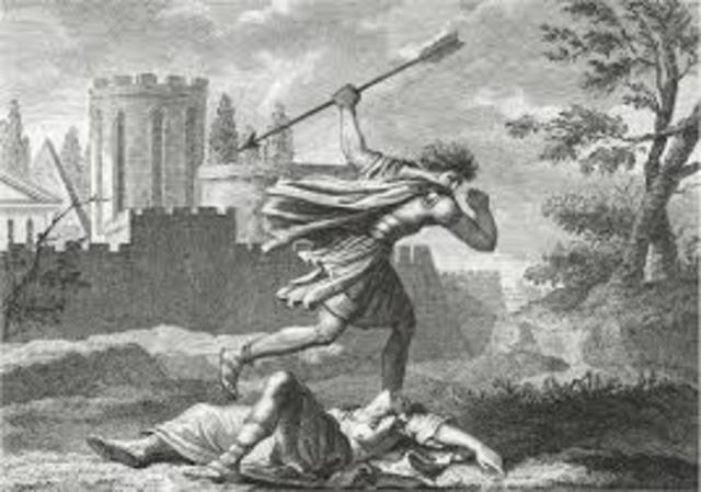 Romulus killed his twin brother Remus