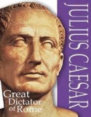 Julius Caesar became a Dictator for life