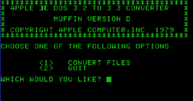 sistema operativo Apple DOS