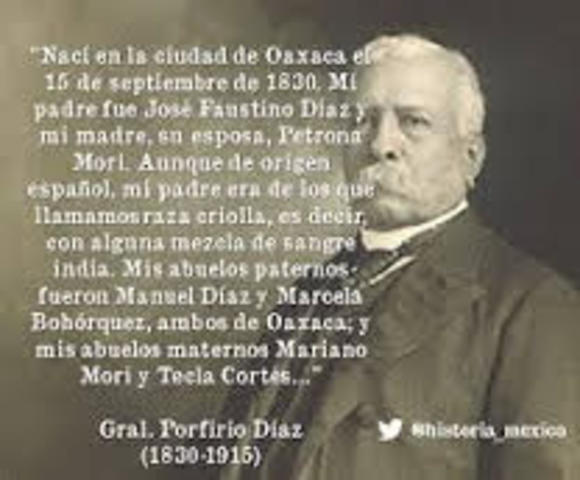 Nacimiento de Díaz
