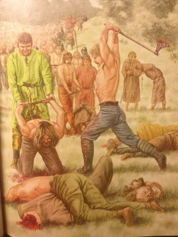 Charlemagne murders the Saxon people